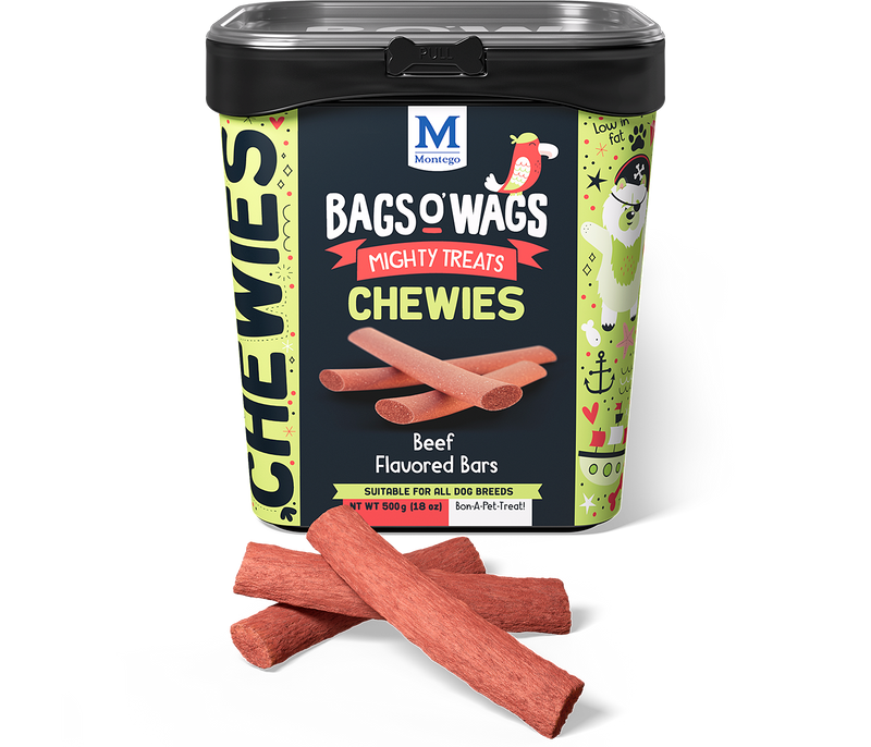 Bags O' Wags Chewies:  Beef Flavored Bars