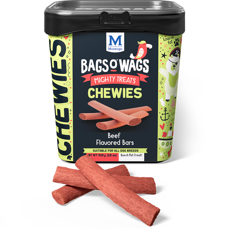 Bags O' Wags Chewies:  Beef Flavored Bars