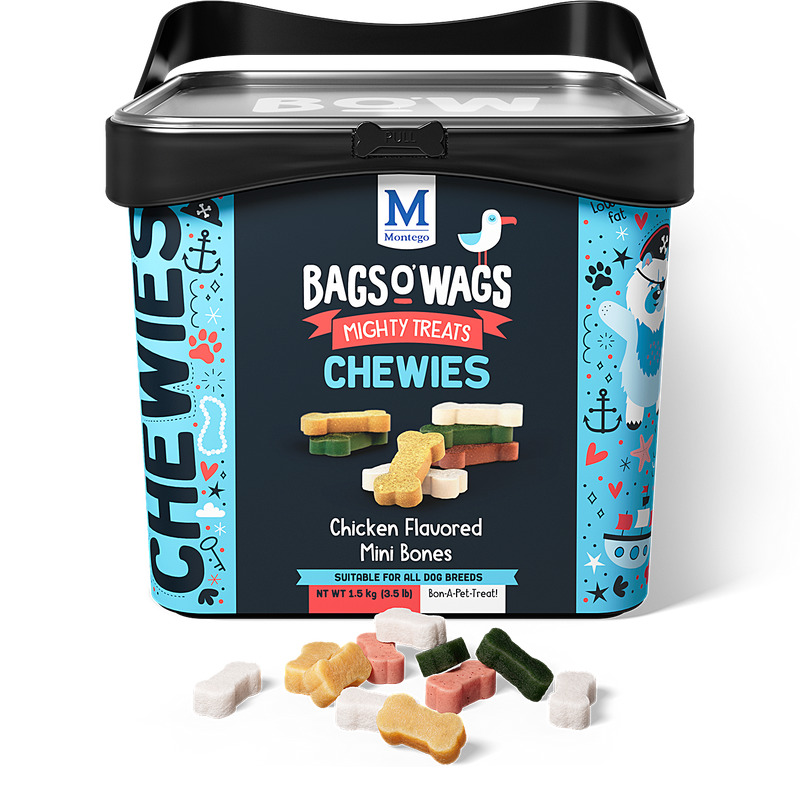 Bags O' Wags Chewies:  Chicken Flavored Mini Bones