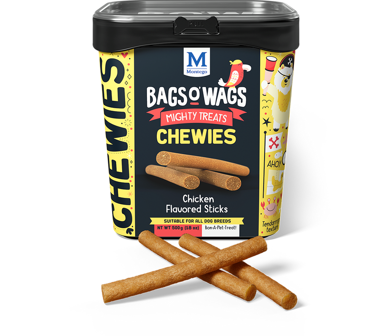 Bags O' Wags Chewies:  Chicken Flavored Sticks