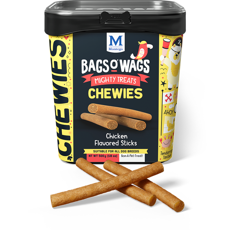 Bags O' Wags Chewies:  Chicken Flavored Sticks