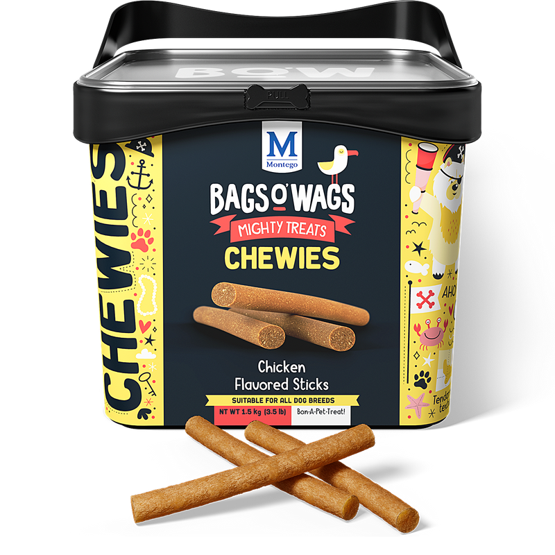 Bags O' Wags Chewies:  Chicken Flavored Sticks