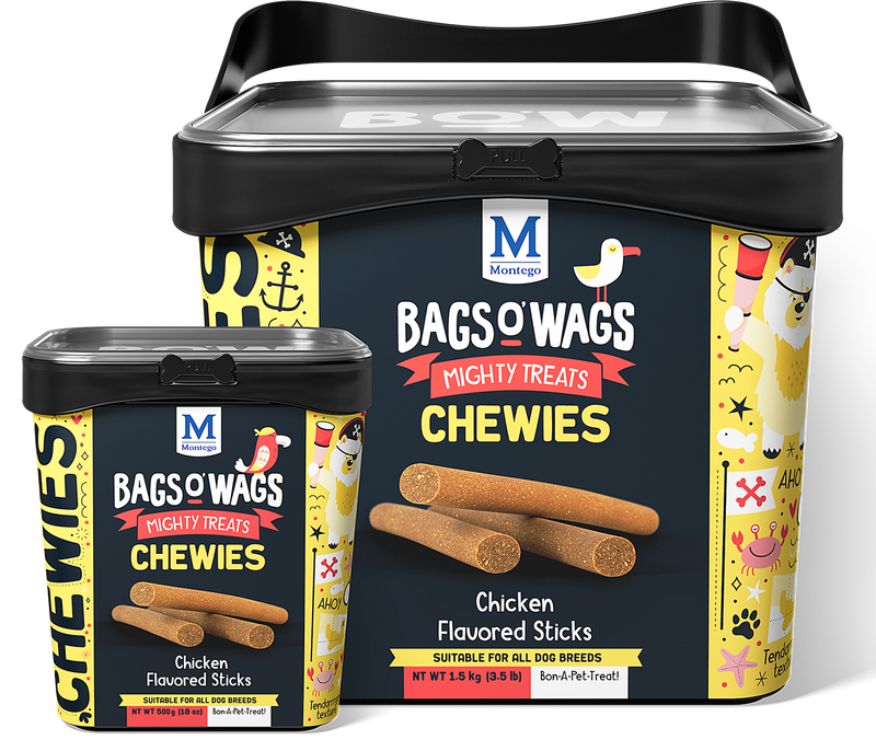 Bags O' Wags Chewies:  Chicken Flavored Sticks