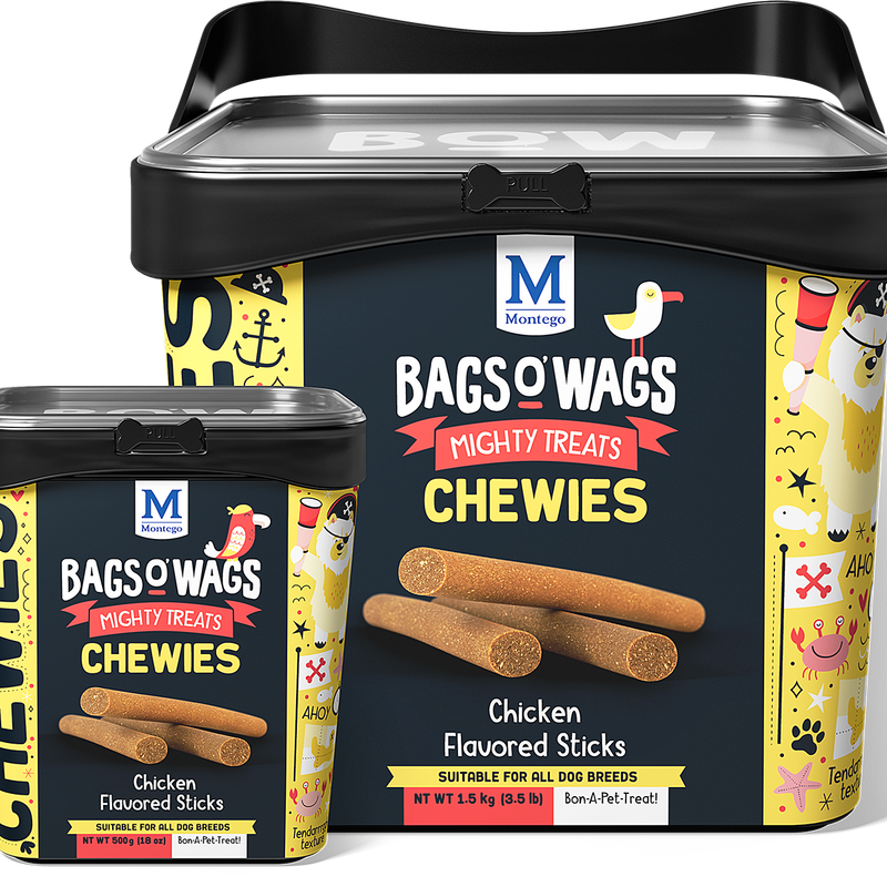 Bags O' Wags Chewies:  Chicken Flavored Sticks