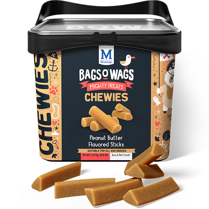 Bags O' Wags Chewies:  Peanut Butter Flavored Sticks