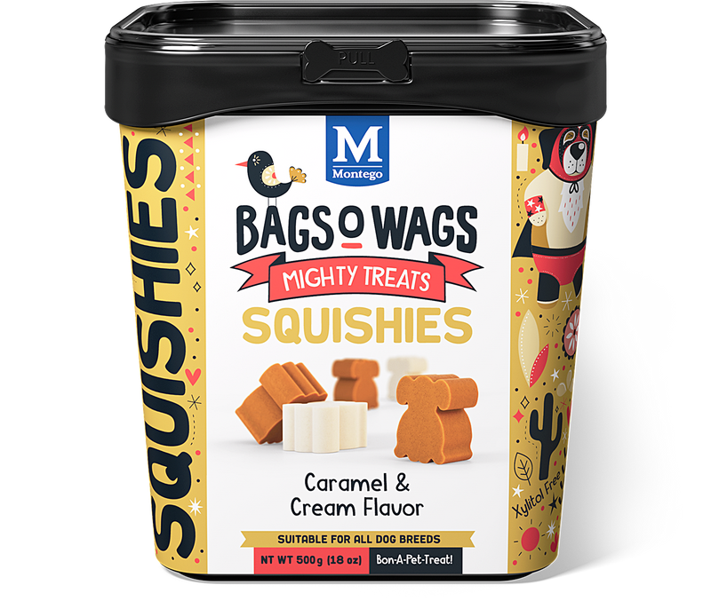 Bags O' Wags Squishies:  Caramel & Cream