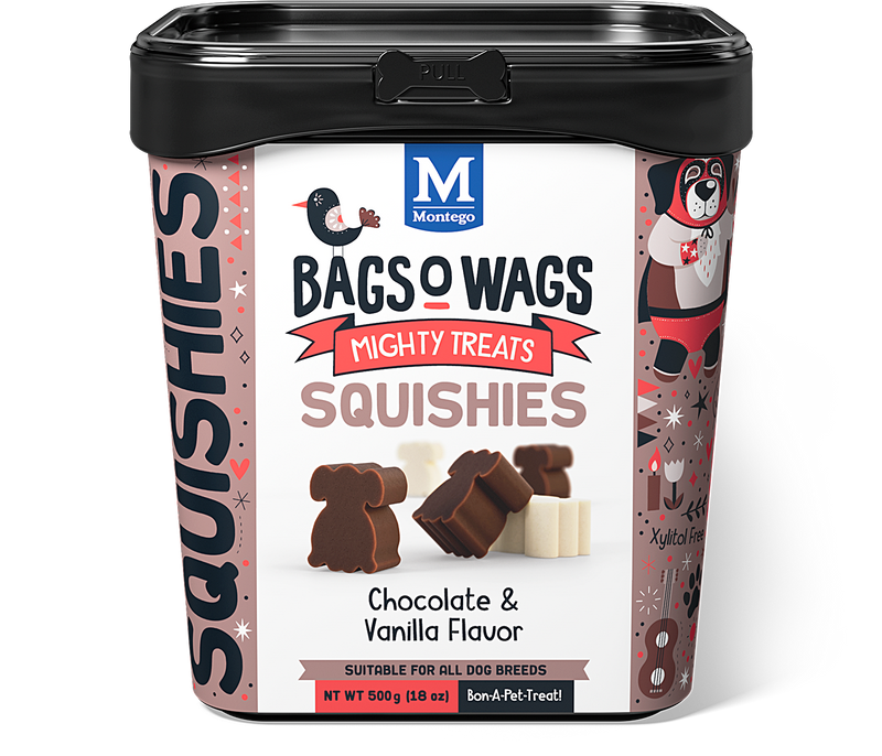 Bags O' Wags Squishies:  Chocolate & Vanilla