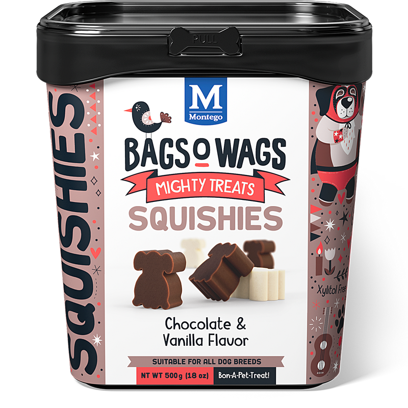 Bags O' Wags Squishies:  Chocolate & Vanilla