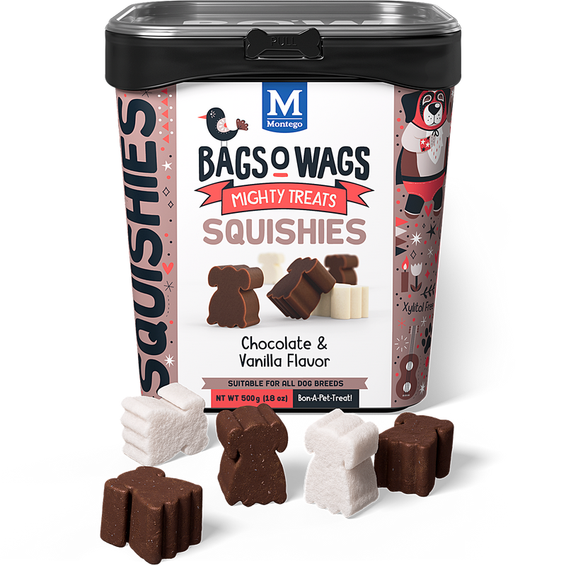 Bags O' Wags Squishies:  Chocolate & Vanilla