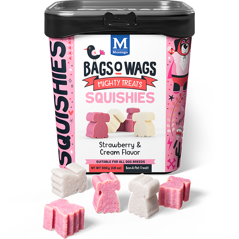 Bags O' Wags Squishies:  Strawberry & Cream